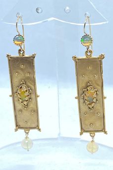 Sterling Silver, Gold Plate, Ethiopian Opals