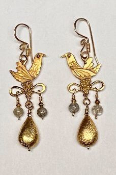Gold Filled, Labradorite Earrings