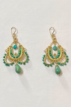 Gold Filled, Turquoise Musi Earrings